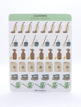 Cargar imagen en el visor de la galería, ✧ Stickers Recordatorios - Mini reminders: Limpieza retro vintage