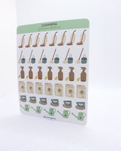 Cargar imagen en el visor de la galería, ✧ Stickers Recordatorios - Mini reminders: Limpieza retro vintage