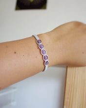 Cargar imagen en el visor de la galería, ✧ Pulsera de macramé con piedras naturales: Amatista