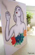 Load image into Gallery viewer, ✧ Lámina - art print A5-A4: Black and white woman