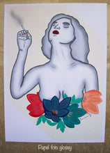 Load image into Gallery viewer, ✧ Lámina - art print A5-A4: Black and white woman