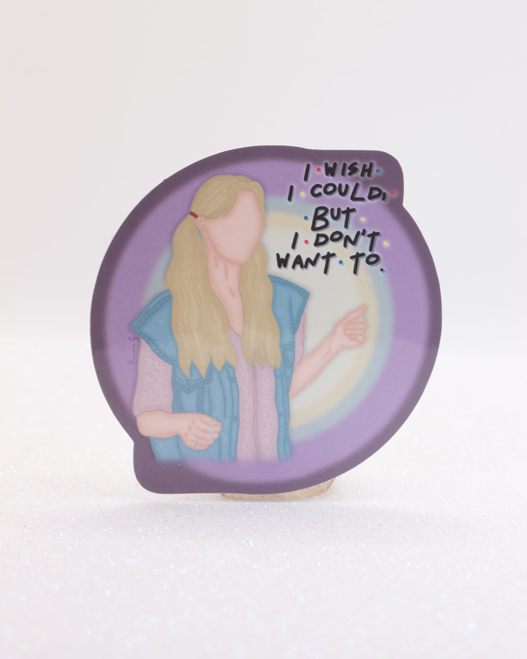 ✧ Pegatina Sticker Waterproof: Phoebe Buffay - sitcom Friends