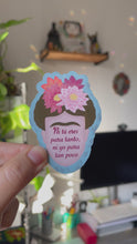 Load and play video in Gallery viewer, ✧ Pegatina Sticker Waterproof: Frida Kahlo
