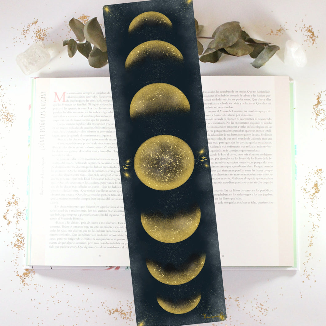 ✧ Marcapáginas Bookmark: Fases de la luna