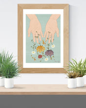 Load image into Gallery viewer, ✧ Lámina - art print A5-A4: Falling flowers
