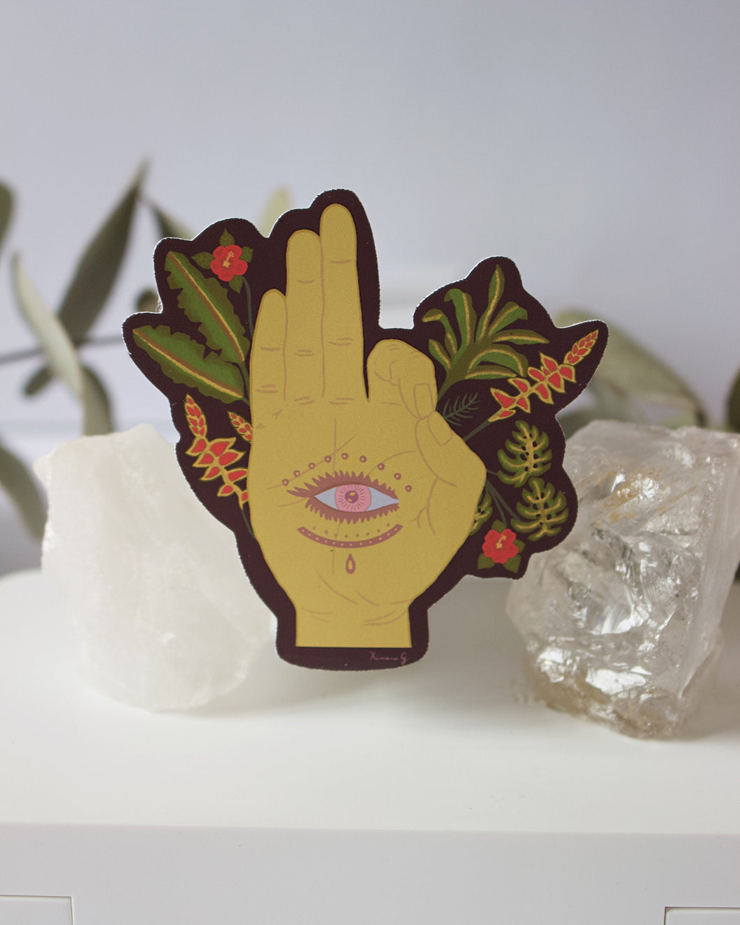 ✧ Pegatina Sticker Waterproof: Mudra de la armonía