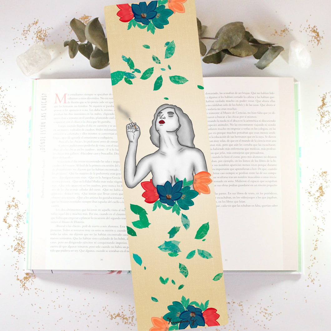 ✧ Marcapáginas Bookmark: Black and white woman