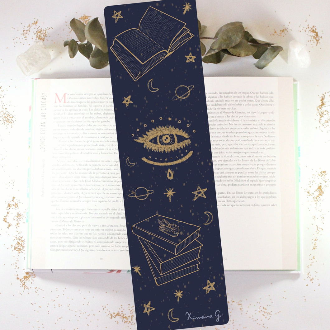 ✧ Marcapáginas Bookmark: Blue eye esotérico