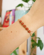 Load image into Gallery viewer, ✧ Pulsera de macramé con piedras naturales : Jaspe Rojo
